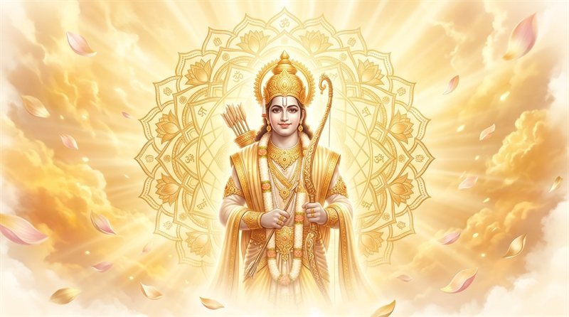 Divine Aarti & Chants Sanctuary - Bhagwan Shri Ram Celestial Grace
